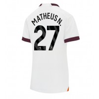 Camisa de time de futebol Manchester City Matheus Nunes #27 Replicas 2º Equipamento Feminina 2023-24 Manga Curta